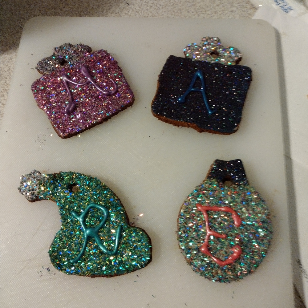 Homemade cinnamon apple Christmas Ornaments